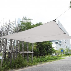 Aramox New Sand Sun Shade Sail Sunscreen Rectangle Polyester Awning Canopy Outdoor Garden Patio 3*4m , Sun Shade Canopy   